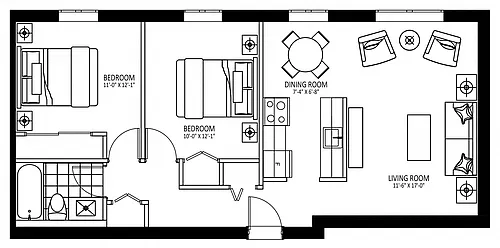 Floor plan 1007