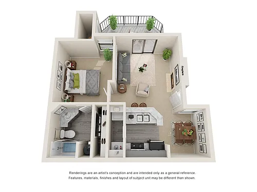 Floor plan A1 - Renovated