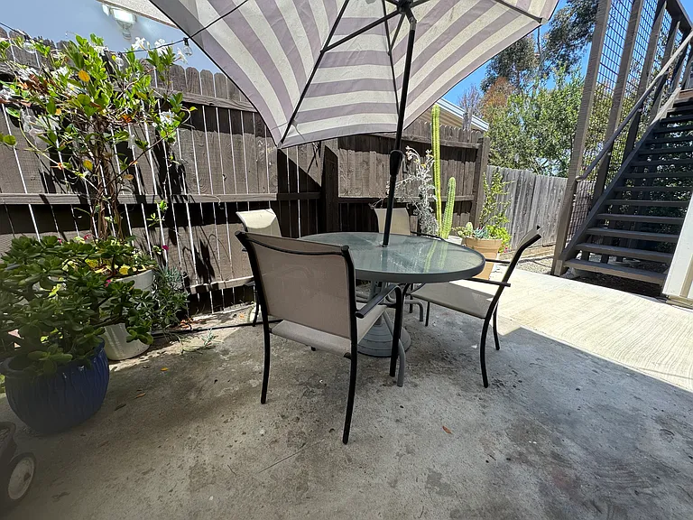 Covered patio.