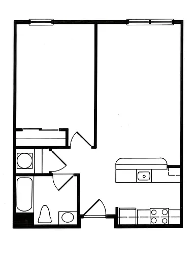 Floor plan ME60 | 1x1