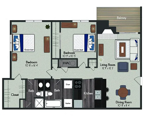 Floor plan End
