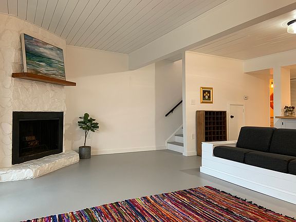 Wood-burning fireplace