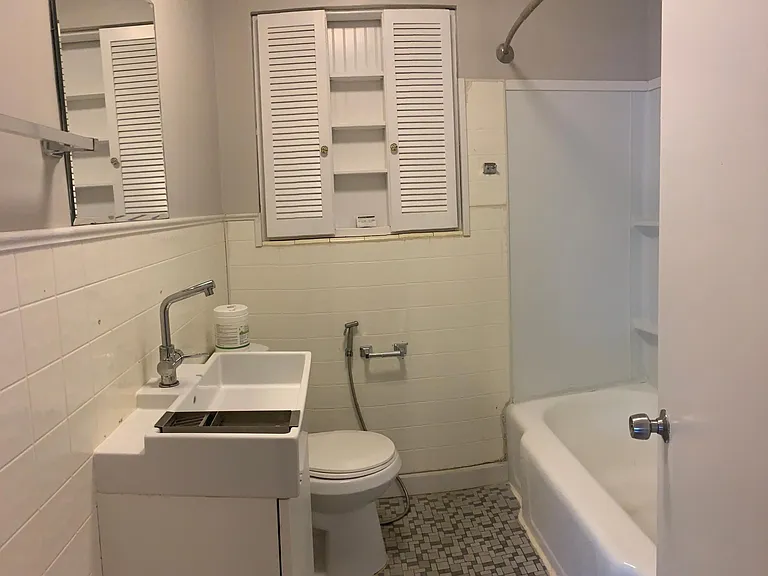 Bath with tub and shower