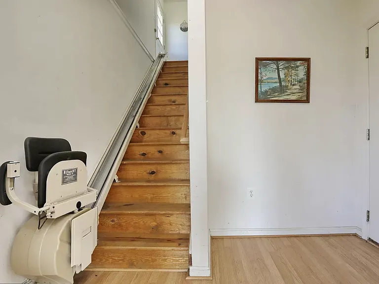 Private stairs up to unit.