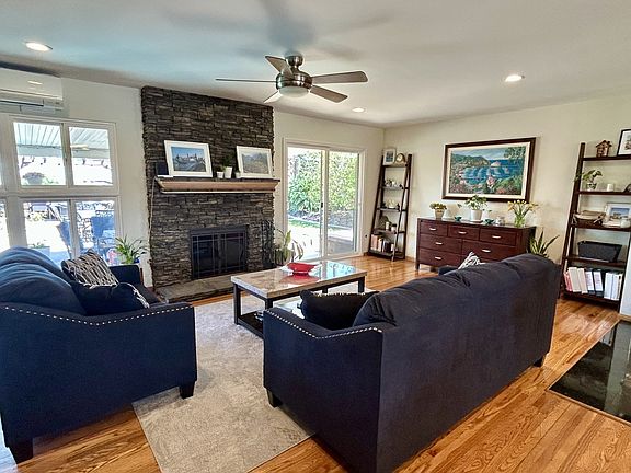 Living room leads out onto the covered patio