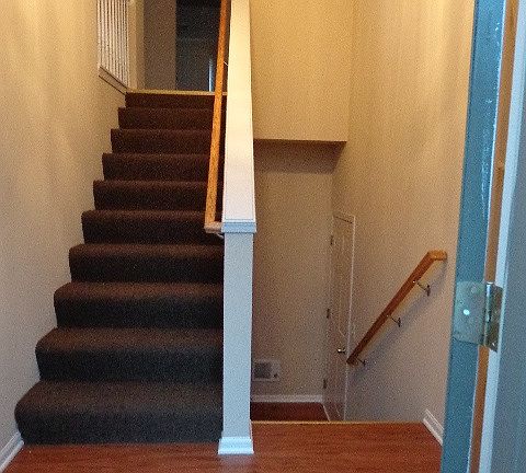 Staircase going to the main level
