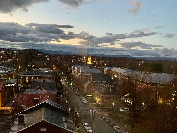 A beautiful Blue Ridge view to the west from the 7th floor at Court Square