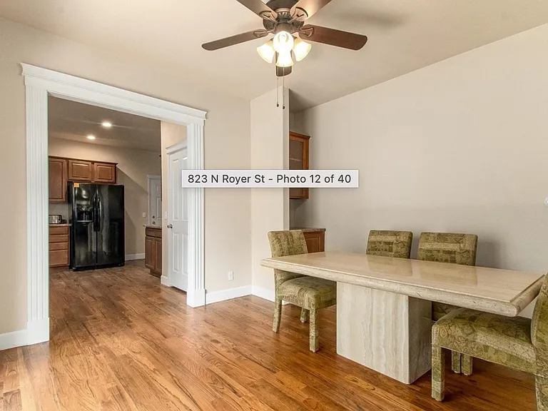 Large dining room area