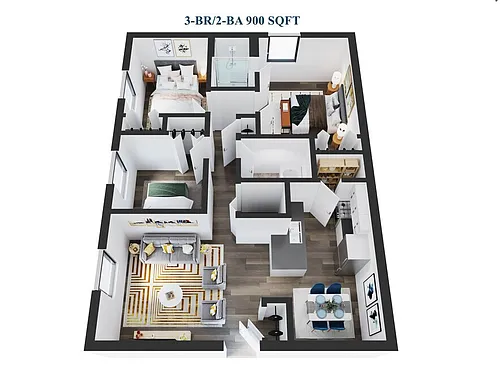 Floor plan 3 Bedroom
