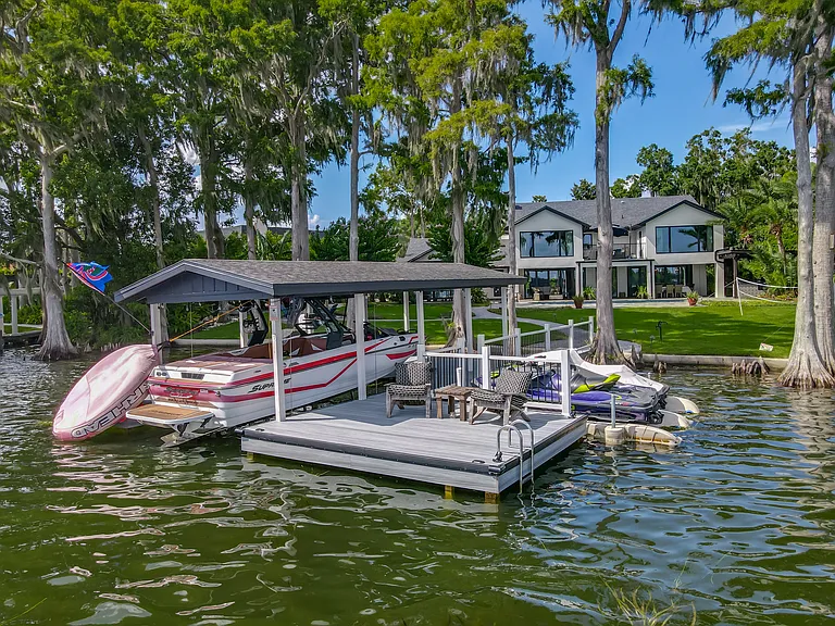 Dock with seating