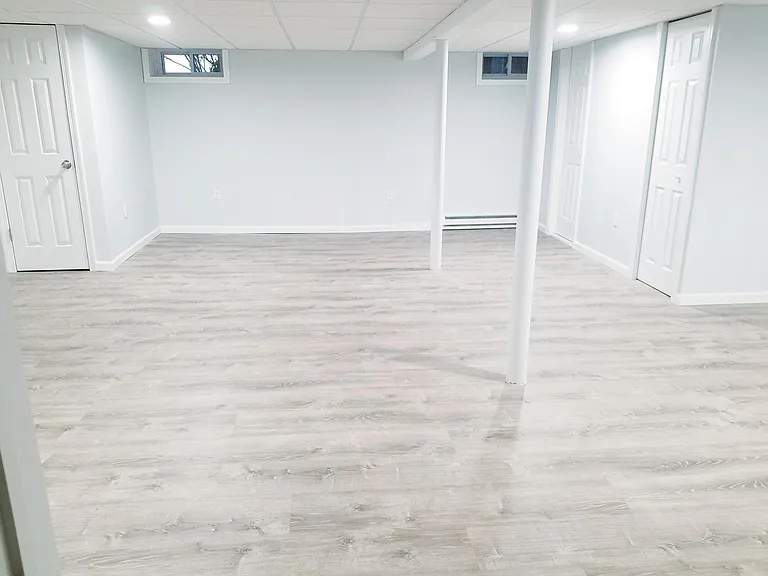 Finished basement suite with bathroom