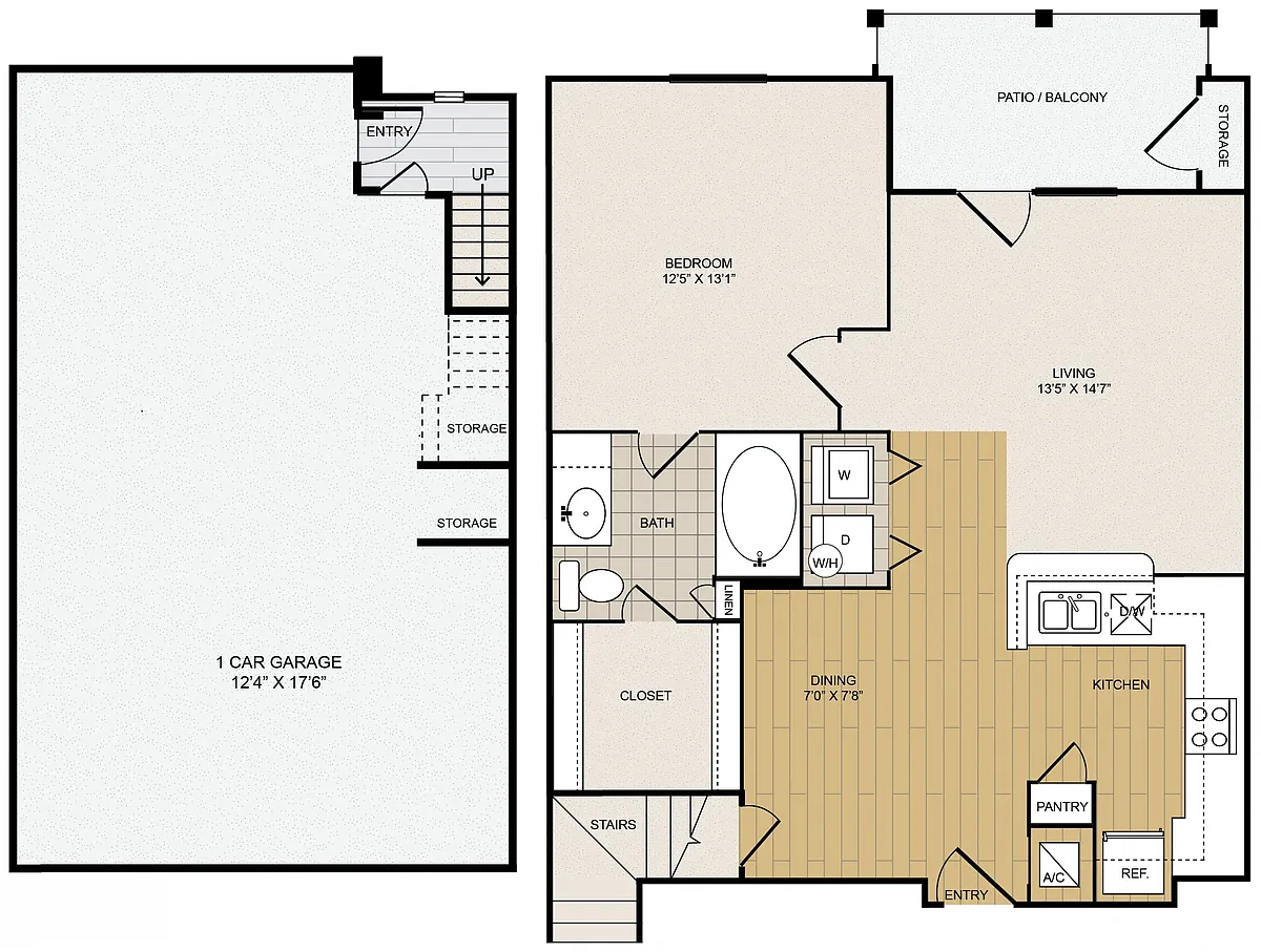 Floor plan A2 Garage