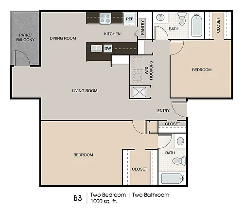 Floor plan B3