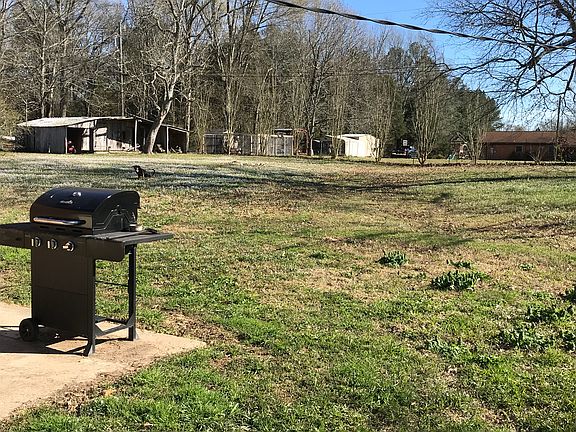Spacious fenced backyard