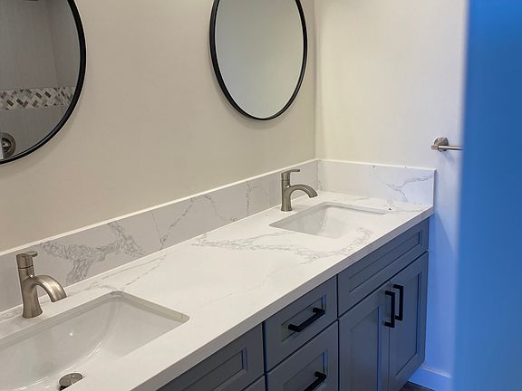 Master bath double vanity