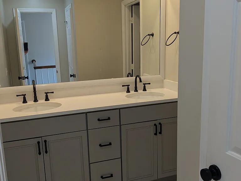2nd full bath with double vanity; shared by bedrooms 2 & 3