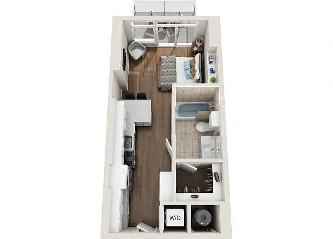 Floor plan Studio E1A