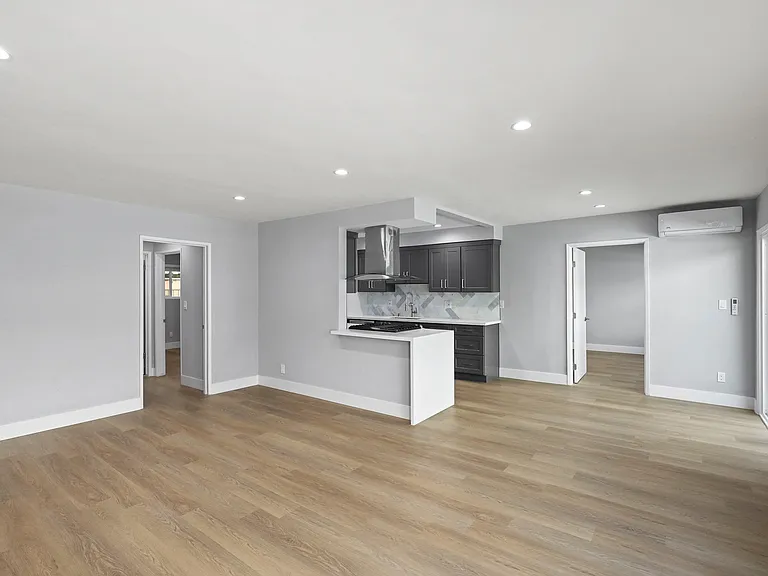 Open-Concept Kitchen, Dining, and Living Room Space