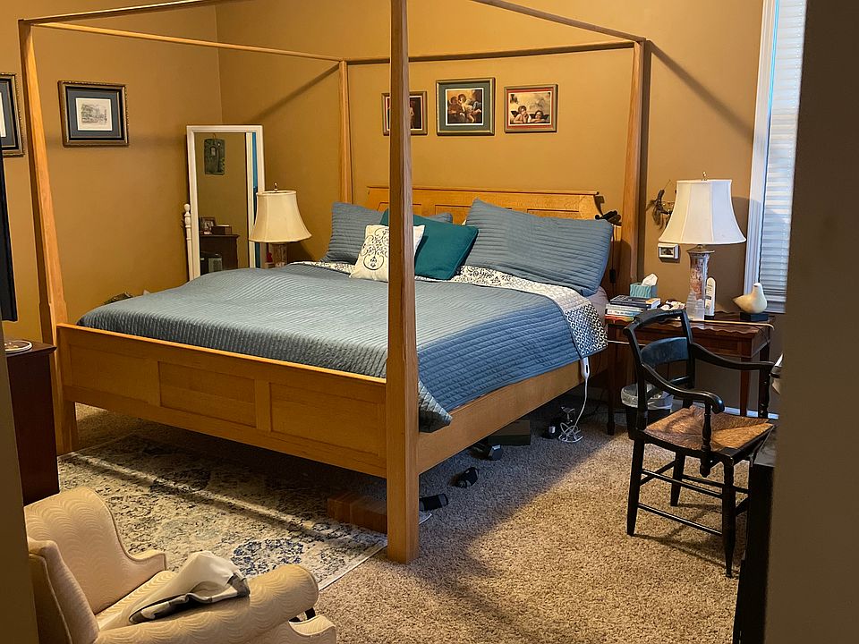 PRIMARY BEDROOM SHOWN WITH KING BED (DOES NOT COME FURNIDHED) HAS EN-SUITE BATHROOM AND WALK IN CLOSE