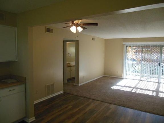 Another angle of living room from the kitchen area