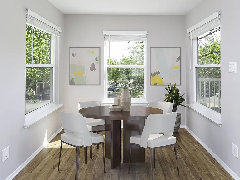 Renovated unit dining area
