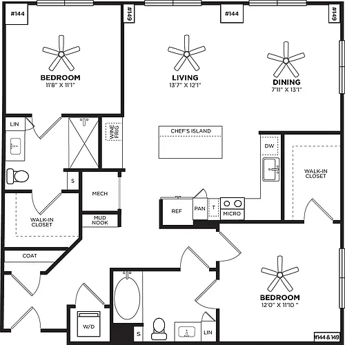 Floor plan 2B