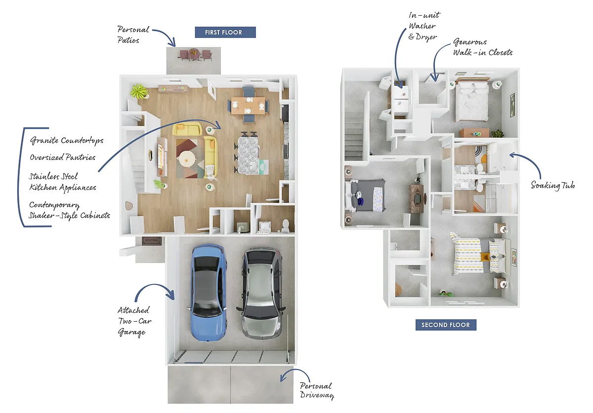 Floor plan The Sampson - Townhome