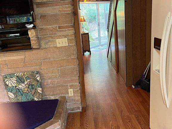Fridge and hallway