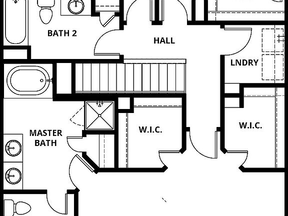 Second floor layout of the Mesquite.