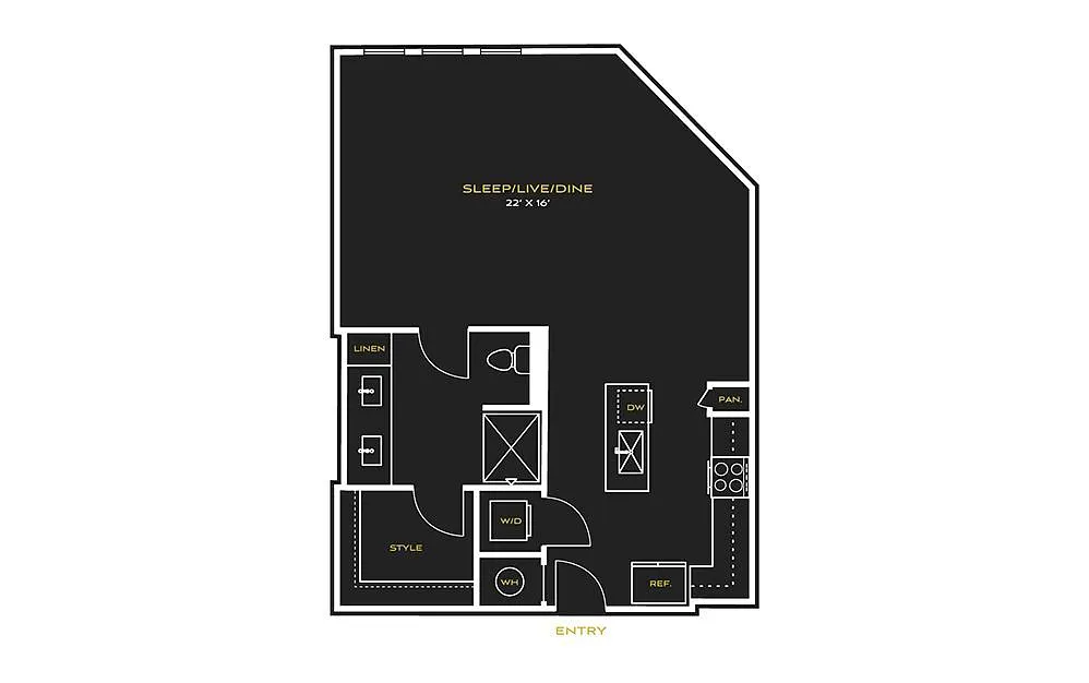 Floor plan Studio H