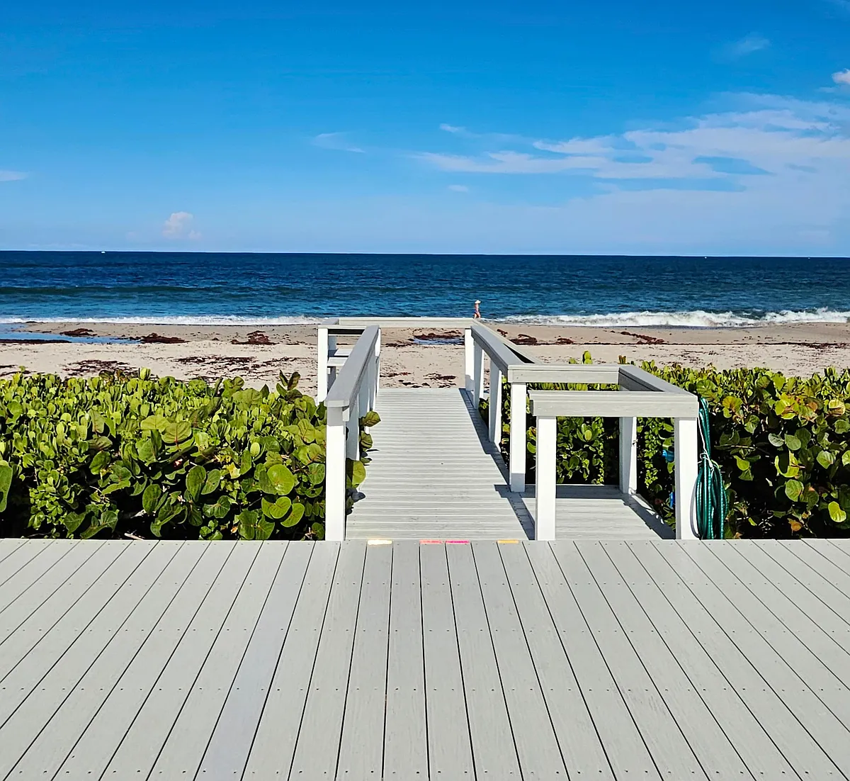 Private beach deck - 5500 Old Ocean Blvd #108