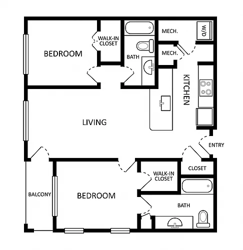Floor plan B3/B4 - Stratford