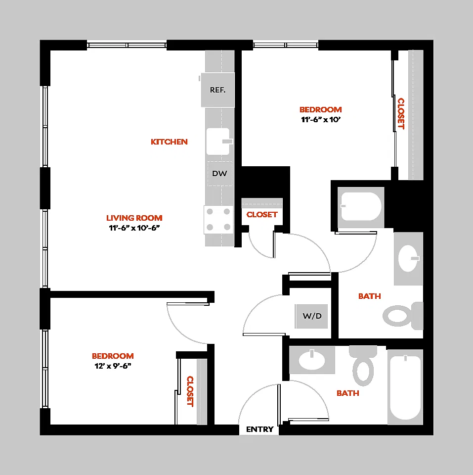 Floor plan 2B
