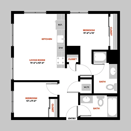 Floor plan 2B