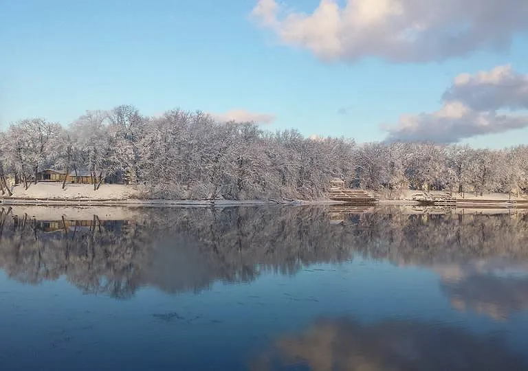 Winter scene from Boat House Living Room