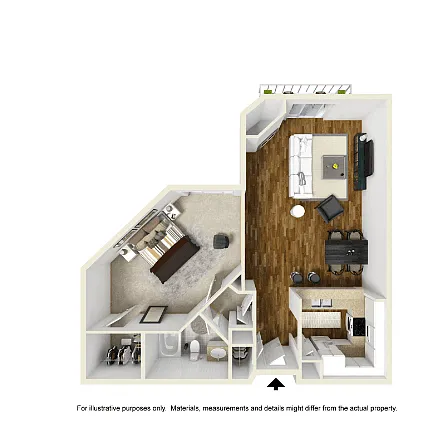 Floor plan 1A - Upgraded