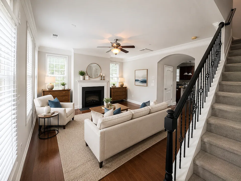 Spacious and bright living area