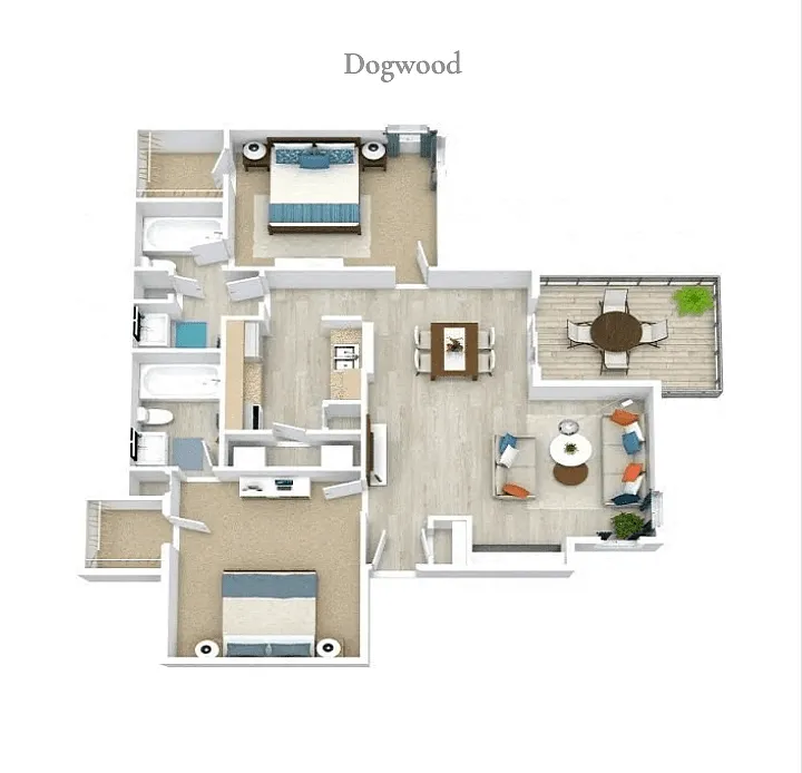 Floor plan Dogwood Renovated