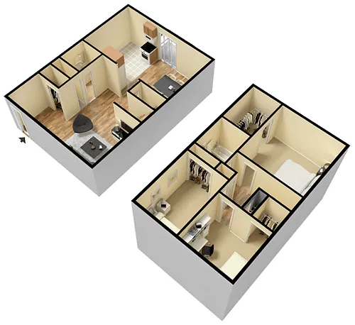 Floor plan 3 Bedroom 1.5 Bathroom