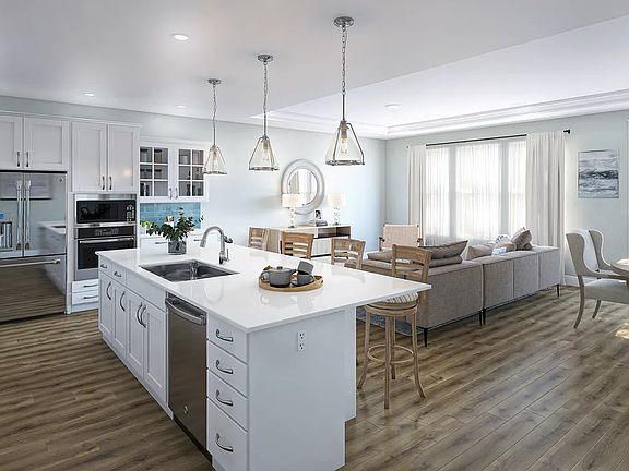 Kitchen with island