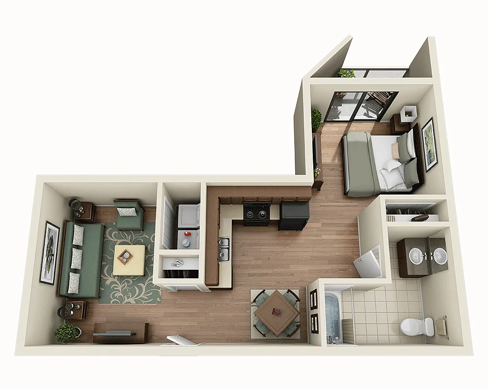 Floor plan St. Michel (E1E)