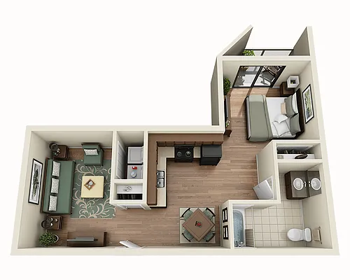Floor plan St. Michel (E1E)