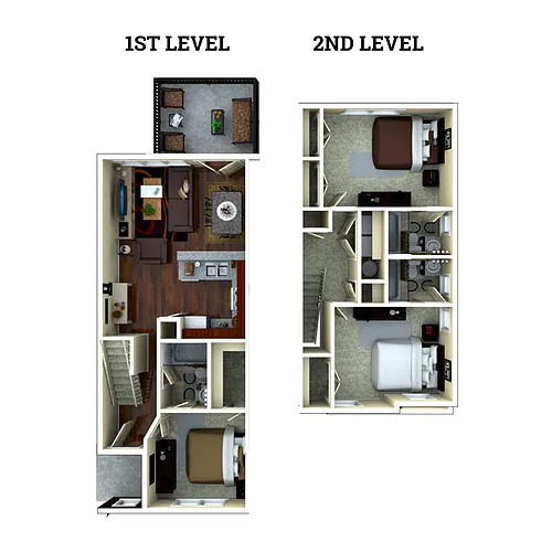 Floor plan Fairview 3x3