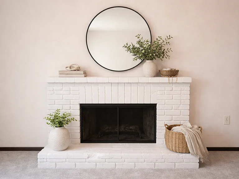 Family room fireplace for a cozy place to relax