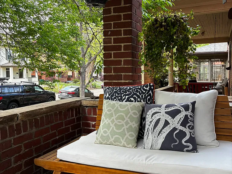 Covered front porch