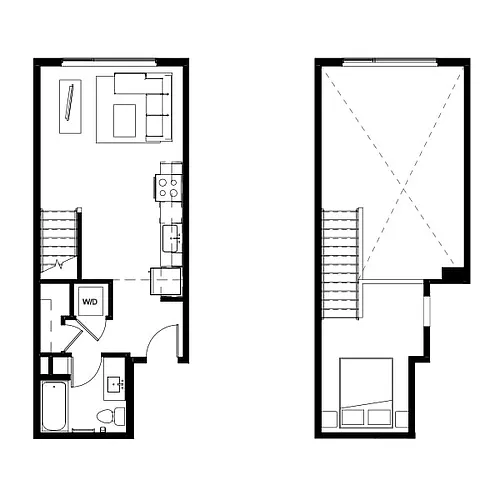 Floor plan Studio Loft 1