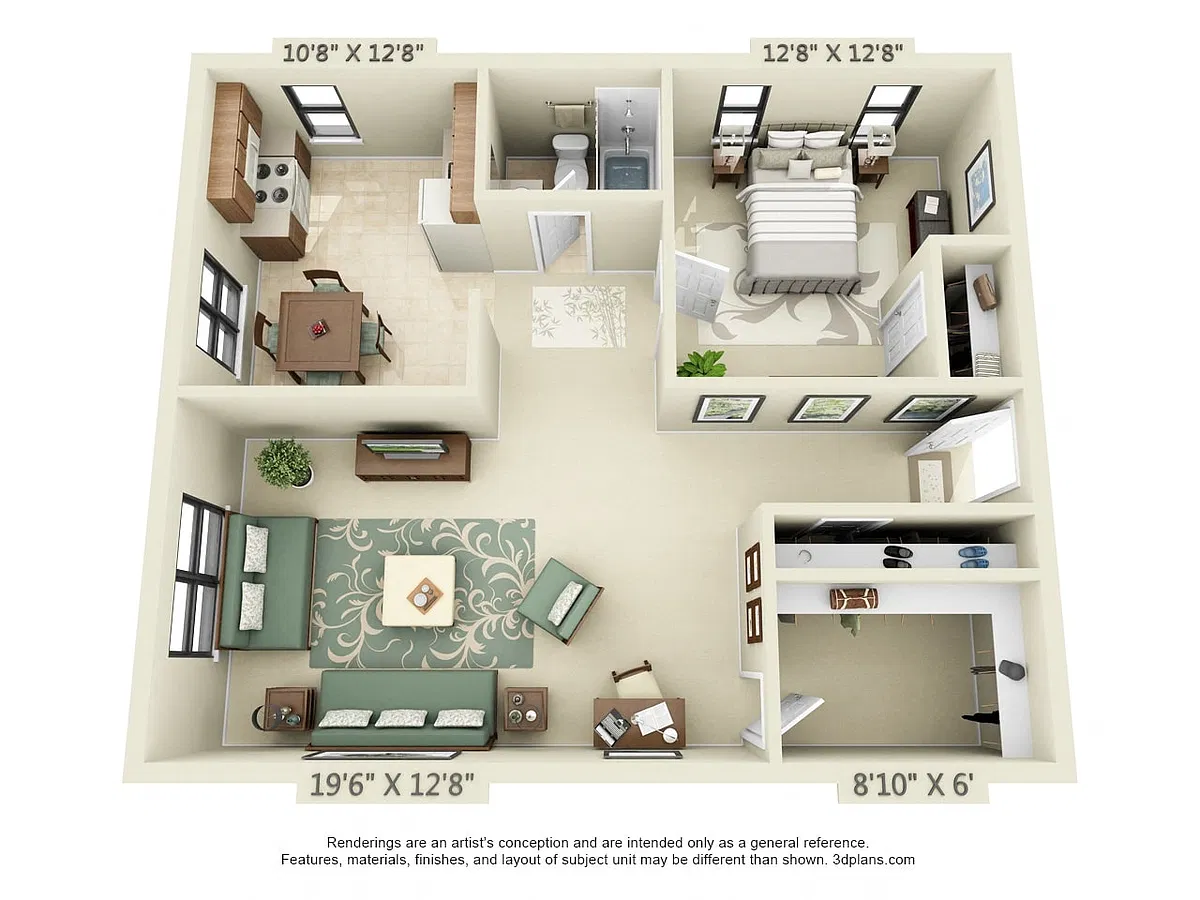 Floor plan 1 Bedroom