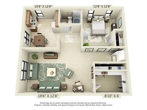 Floor plan 1 Bedroom