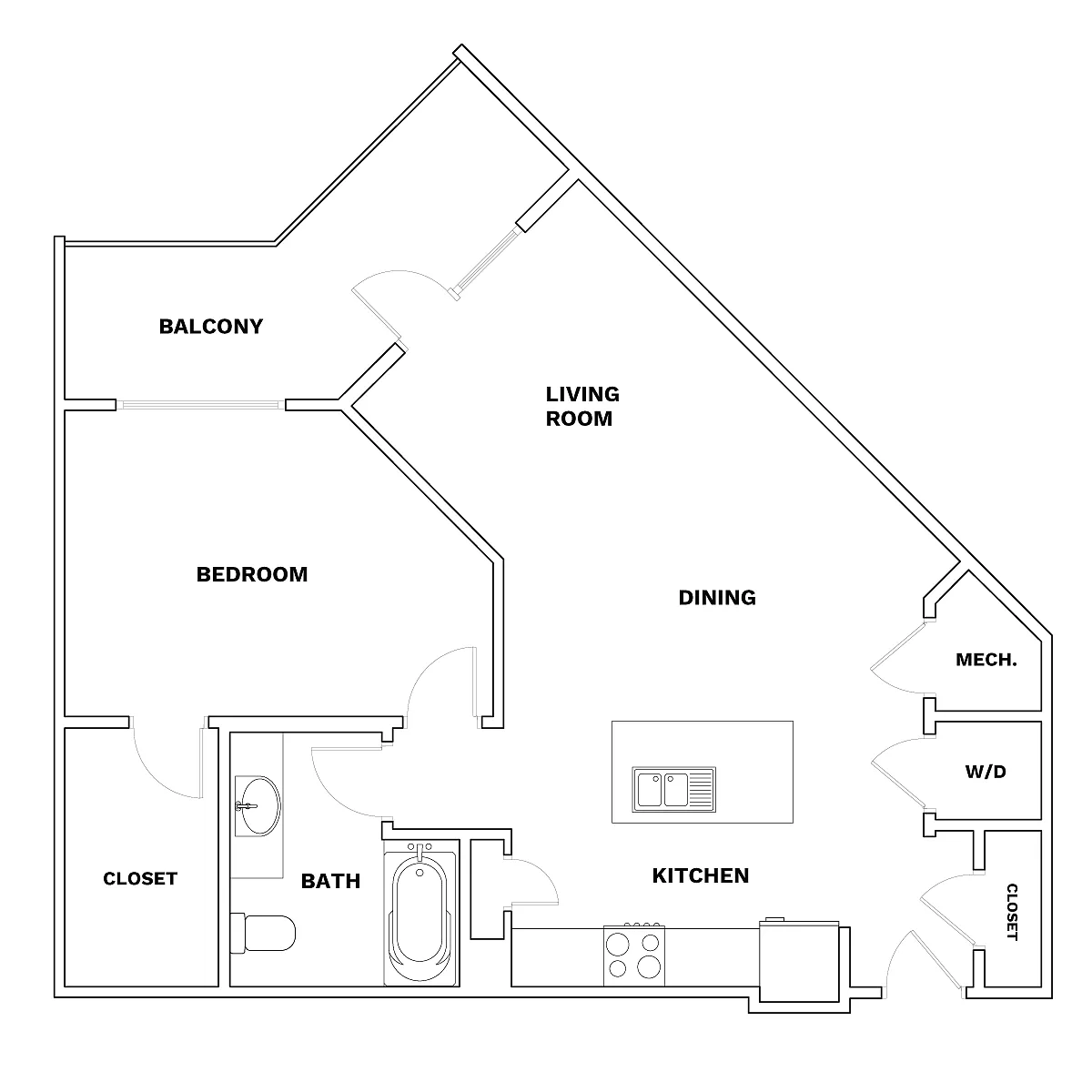 Floor plan A3 X 1X1