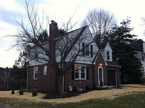 Newly installed landscaping